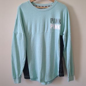PINK Victoria's Secret Light Blue Long Sleeve Tee